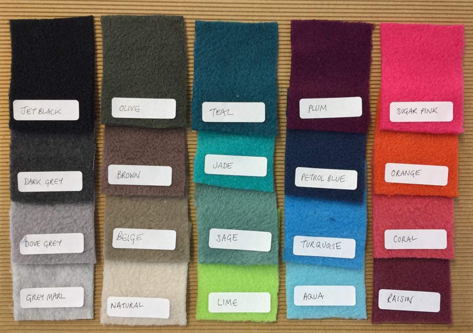 Fleece colours