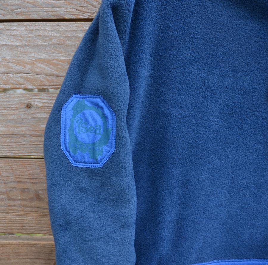 fleece logo petrol royalty T4
