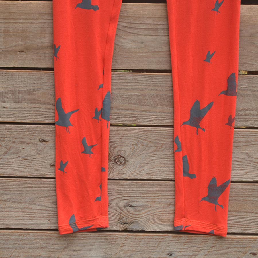 Leggings Printed leggings in burnt orange/grey