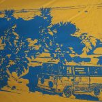 Bay Campervan in trees