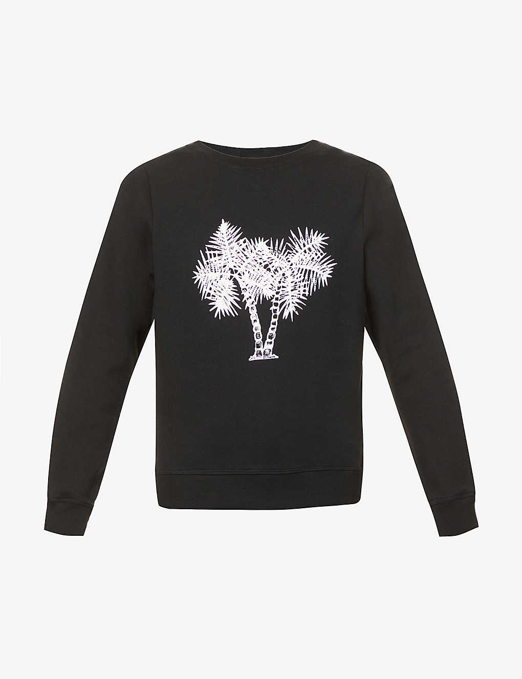 Graphic-print organic-cotton sweatshirt